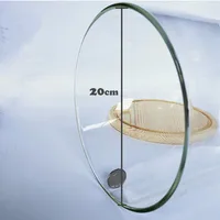 20*40cm Big Size Transparent Glass Dome Vase Home Decoration Creative Cake Snack Food Cover 2