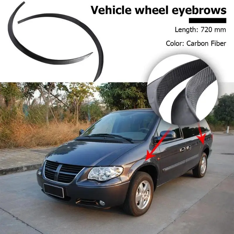

2pcs Universal Rubber Car Fender Flares Arch Wheel Eyebrow Auto Mudguard Fender Extension Protector Cover 72cm Car Styling
