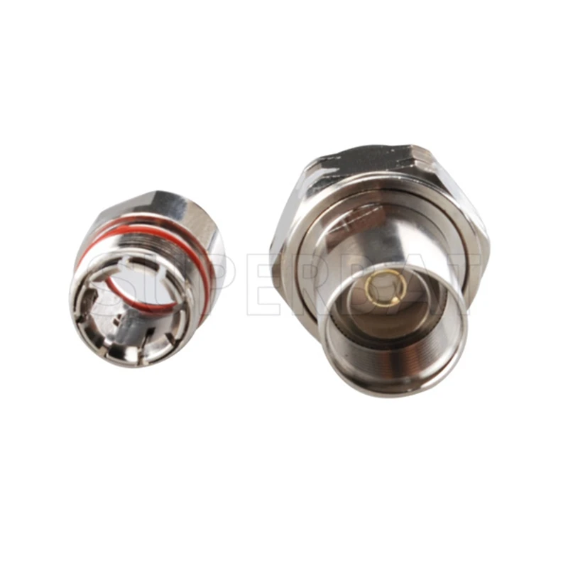 RF Coaxial Connector for Corrugated Copper Cable