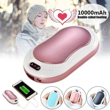 10000mah aquecedor de mão elétrico usb recarregável led aquecedor 5S aquecimento rápido mini bolso móvel power hand warmer 5v longa-vida