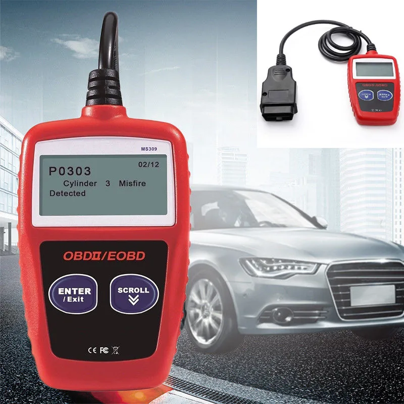 

1Pcs Universal OBD II Car code reader Car fault reader code scanner diagnostic tool Suitable for Acura Alfa Romeo Audi BMW Buick
