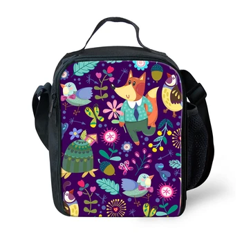 

HYCOOL Picnic Food Water Bag Flower Butterfly Fox Pattern Women Working Dinner Lunch Bags Kids Customized School Lunch Pouch