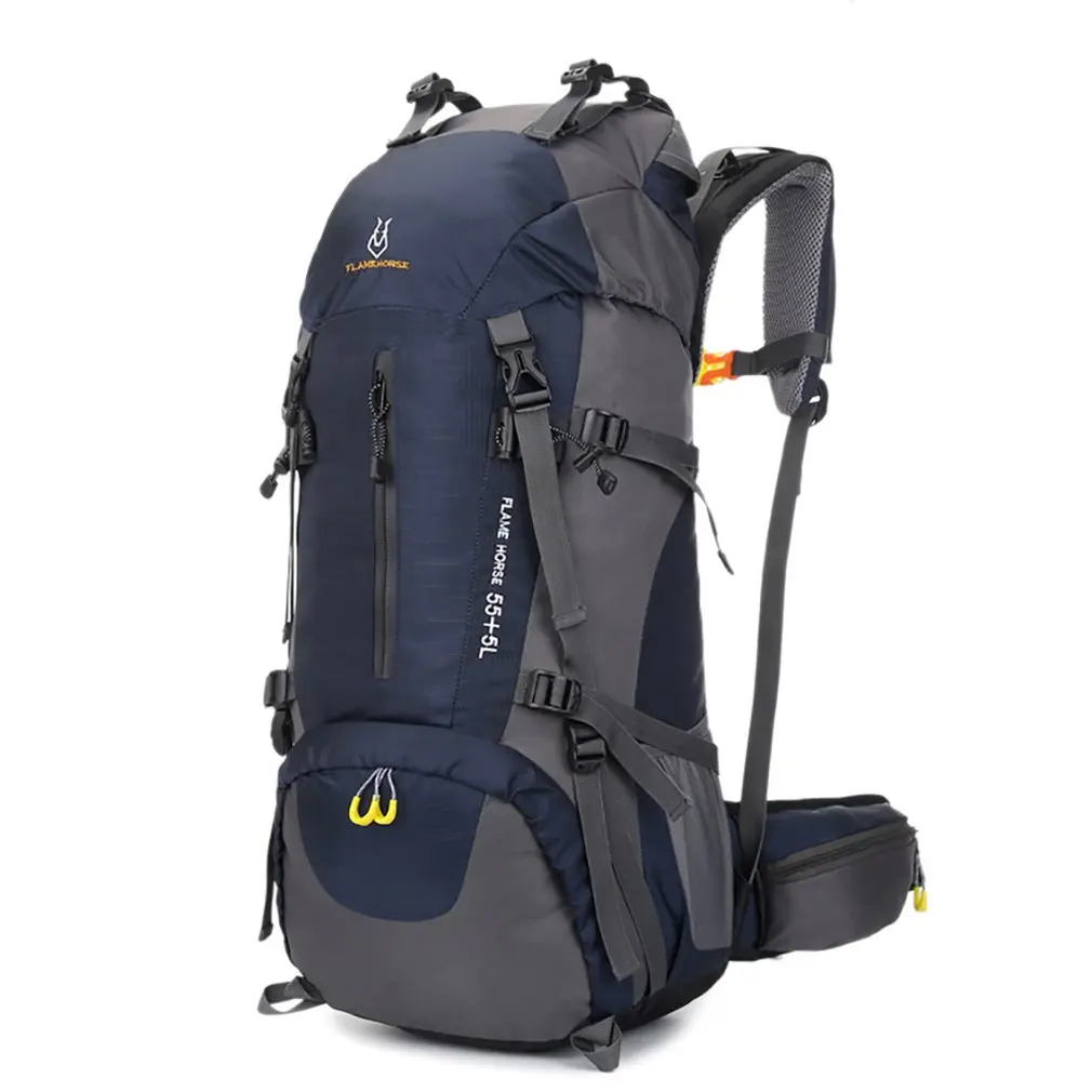 

50l Rain Cover Mountaineering Bag Outdoor Hiking Walking Backpack Large Capacity Waterproof Lightweight Folding Backpack