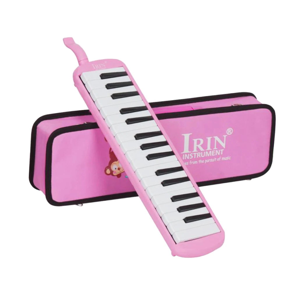 IRIN 32 фортепианные клавиши мелодика студенческого класса Губная гармошка в чехол для любителей музыки подарок для начинающих - Цвет: Розовый