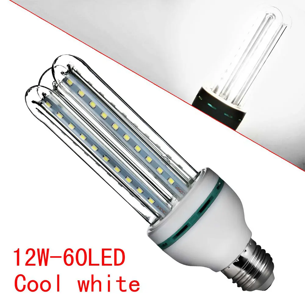 Световой E27 LED лампа Кукуруза лампы U Форма домашнего освещения SMD2835 12 Вт белый