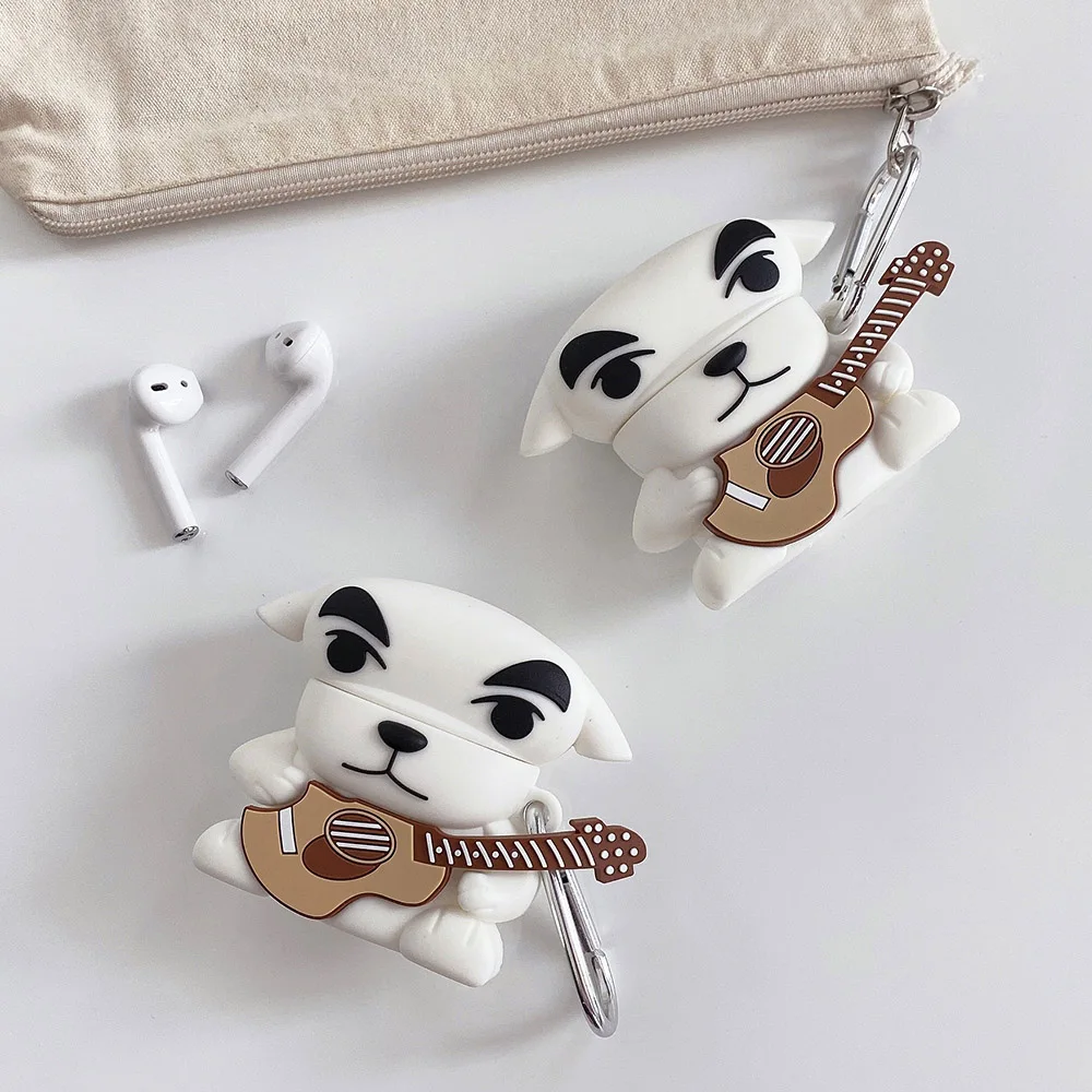 Милый анималькроссинг Kk гитара для Apple Airpods Pro 1/2 чехол силиконовый 3d наушников с