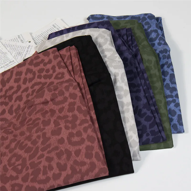 Lulu High Waist Yoga Leggings Leopard Camouflage Print Fitness Women Sport Pants Tight Gym Athletic High-rise Align Buttery Soft