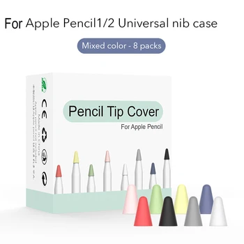 Pencil Tip Cover For Apple Pencil 2nd 1st Generation Mute Silicone Nib Case For Pencil Cover Skin Screen Protector For iPad Pro 1