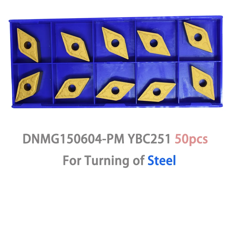 50 шт. ZCCTools DNMG150604-PM DNMG 150604 PM YBC251 DNMG441-pM карбидные вставки режущие инструменты резаки
