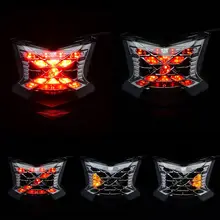 Motorcycle Integrated LED Tail Light Brake Stop Light Turn Signals For Kawasaki Taillight Z650 Z900 NINJA 650 ABS 2017 2018