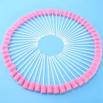 

50Pcs/Box Disposable Oral Sponge Swabs Unflavored Mouth Clean Dental Swabsticks new