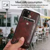 Coque en cuir PU avec lanière et lanière pour iPhone, compatible modèles 11 Pro, XS Max, 7, 8, 6, 6s Plus, XR, X, avec sac à cartes ► Photo 3/6