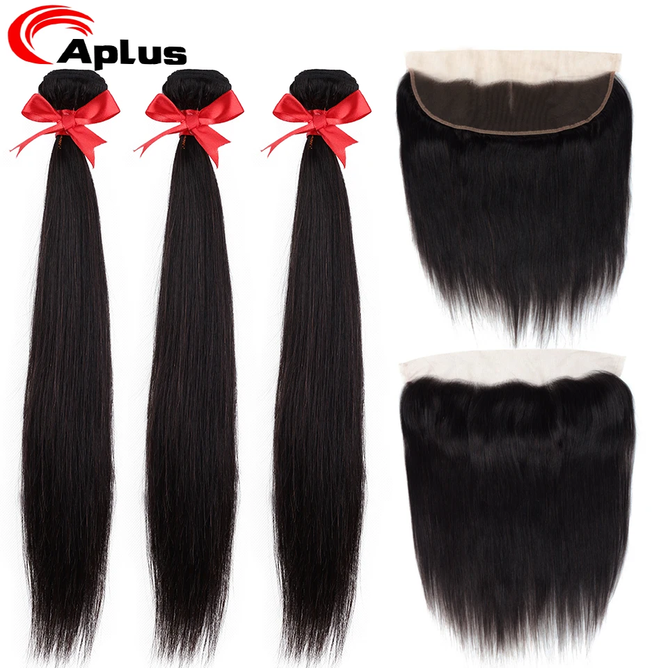 

Cambodian Straight Human Hair Bundles Closure 100% Human Hair Bundles With Frontal Aplus 3 Bundles With Frontal Closure Non Remy