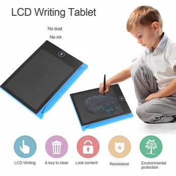 

4.4 Inches LCD Writing Board Digital Graphic Tablet Harmless Anti-fall Handwriting Children's Pressure Drawing Pads Message
