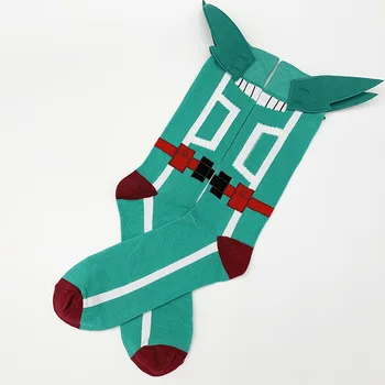 

Cartoon Sock Men's Crew Striped Socks Green Unisex Crew Casual Cotton Lovers Sox Adult Fashion Autumn Winter Classic Skarpetki
