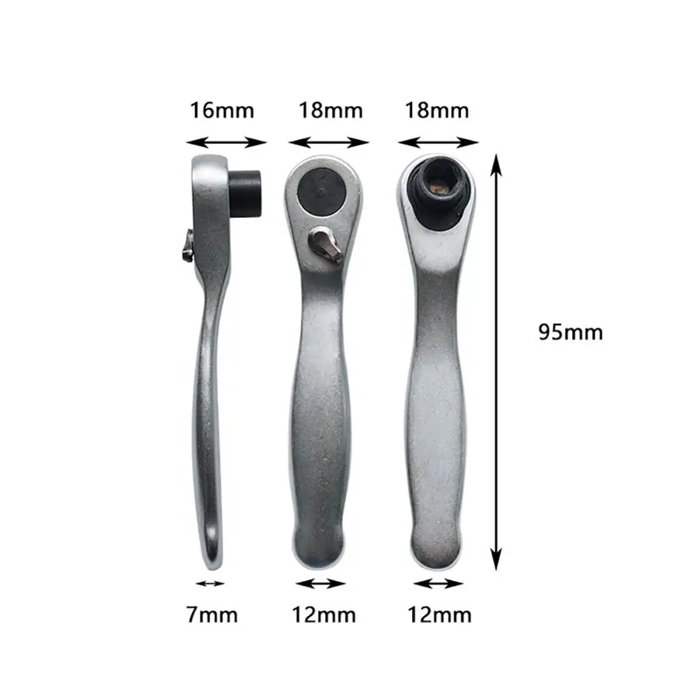 1 wrench 4 шт./компл. 1/" мини-ключ с храповым механизмом наконечниками Отлично ручка маленькая Разъемный гаечный двусторонний гаечный ключ инструменты для ремонта автомобиля - Цвет: 1 wrench