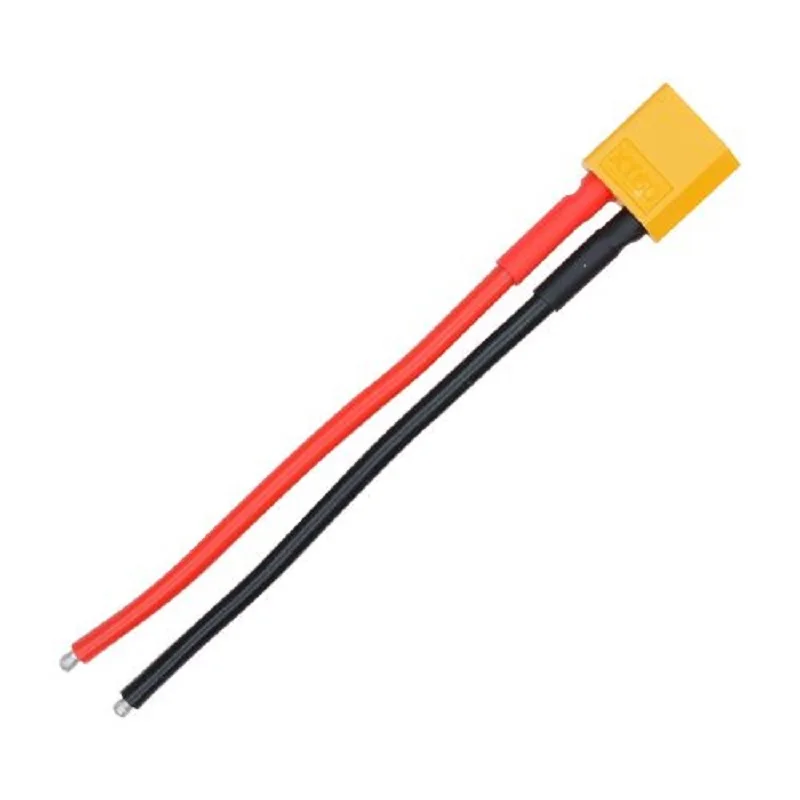1 пара батареи XT60 Мужской разъем с 14 AWG кремниевый провод 10 см