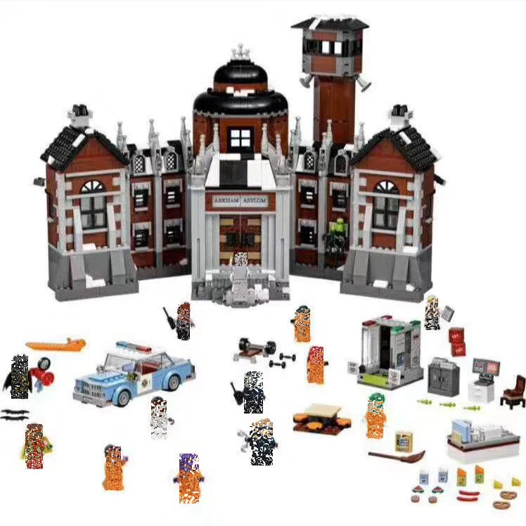 

No.07055 Dc Super Heroes Arkham Asylum Building Blocks Figures Model Bricks For Children Gifts Compatible With 70912 10741