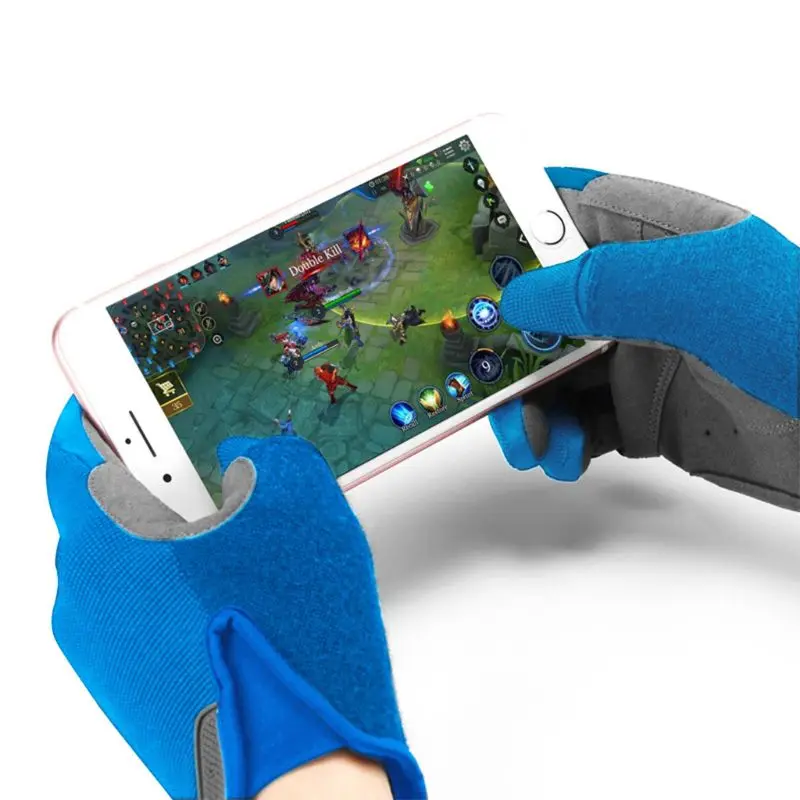 Gel Padded Touch Screen Cycling Gloves MTB DH Road Touch Screen Glove Full Finger Windproof and Warm PXPF