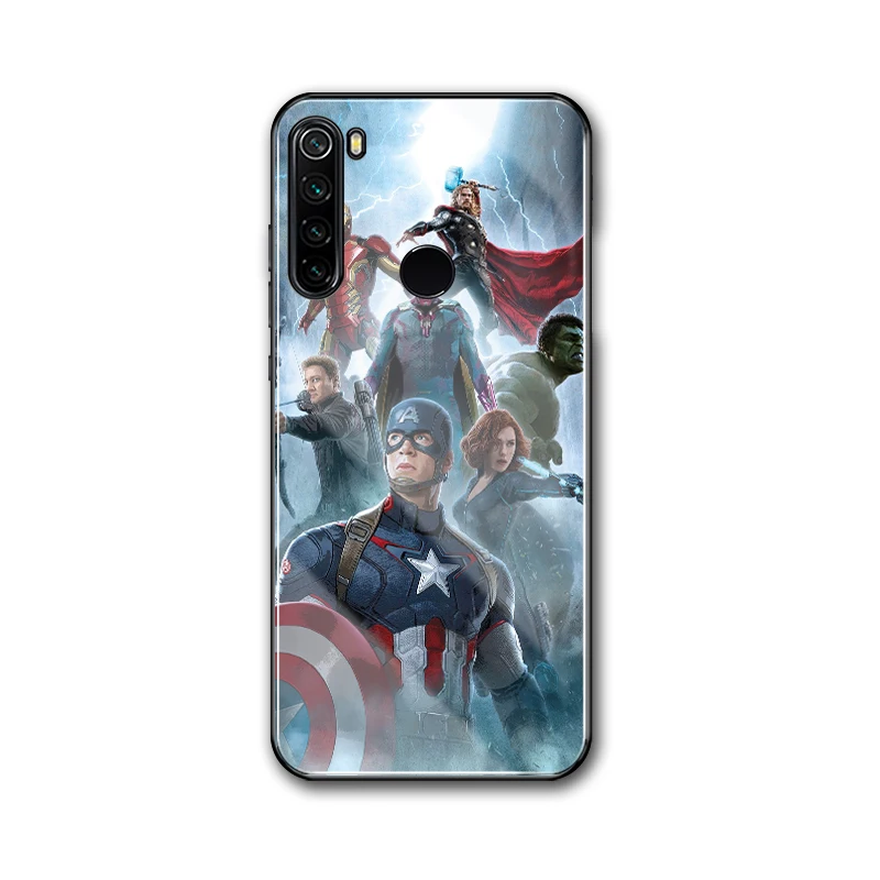Для Xiao mi redmi note 7 Чехол из закаленного стекла Marvel чехол для телефона для redmi note 5 6 Xiaomi mi 5S 6x8 Lite mi 9 se mi x 2s DIY Чехол - Цвет: 105