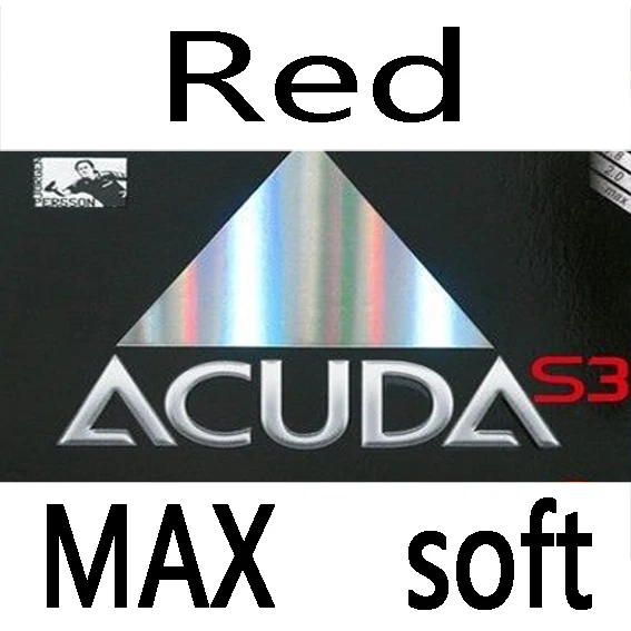 Donic Acuda S3 Настольный теннис Резина с бугорками пинг-понг резина - Цвет: Red MAX soft