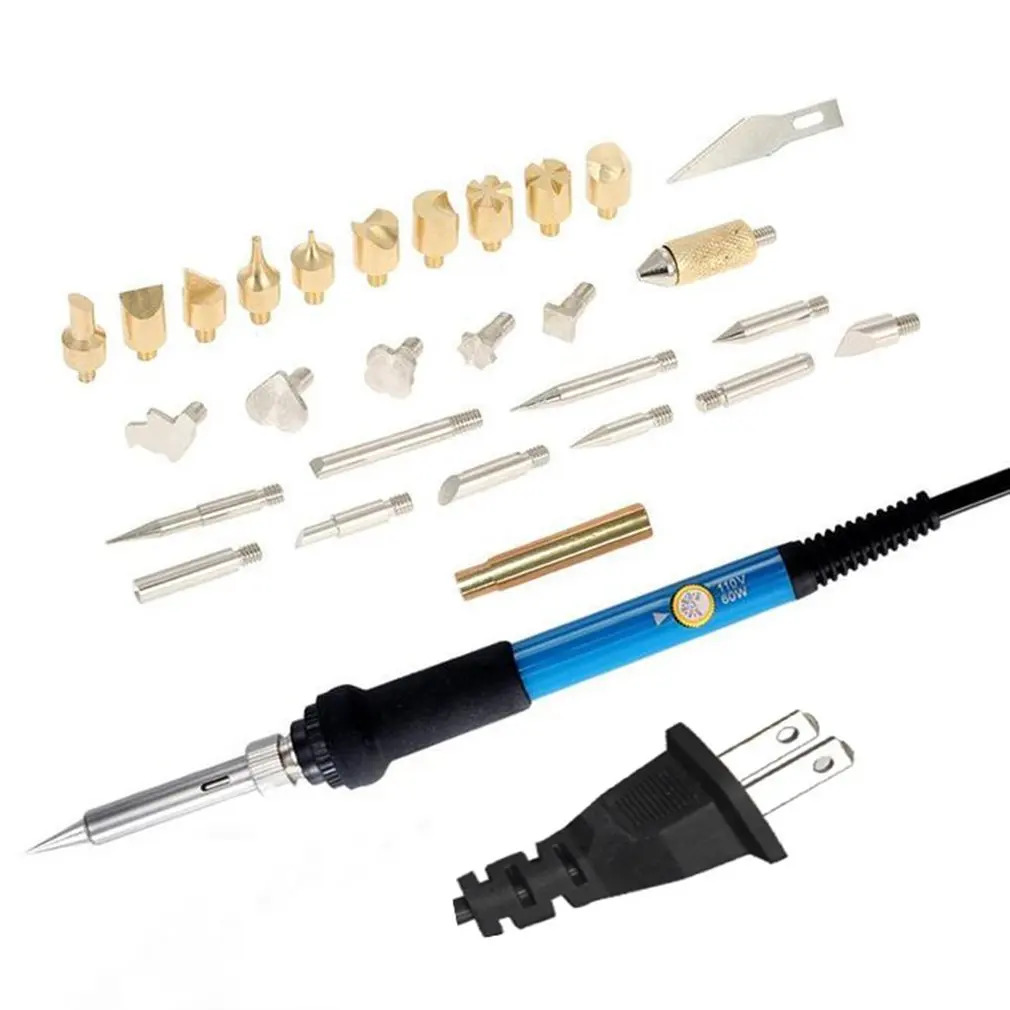 

29PCS/SET Adjustable Electric Soldering Iron Electric Mini Handle Heat Pencil Soldering Irons Welding Solder Repair Tool