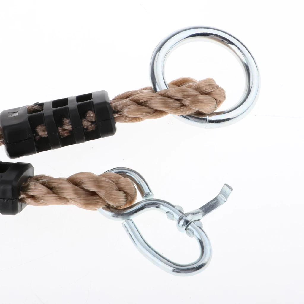 2pcs Length Adjustable Nylon Rope/Hanging Tree Strap for Outdoor Swings/Hammock/Playground Set Accessories - 3ft
