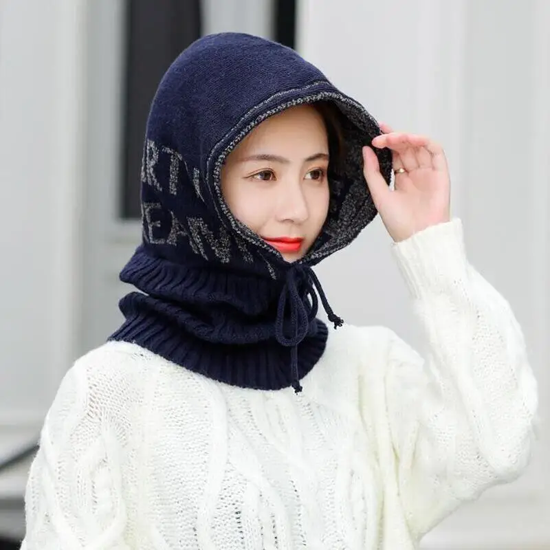SUOGRY зимняя шапка Skullies Beanies зимняя теплая вязаная шапка для женщин девочек шарф Шапка Балаклава маска Knitted шапка вязаные шапки