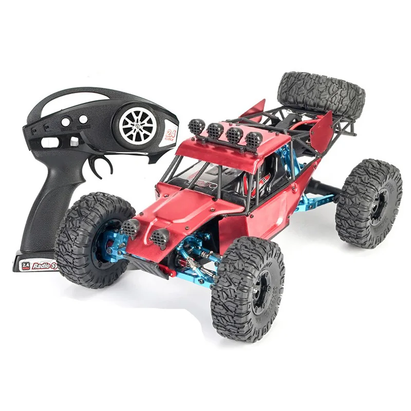 Red Metal Радиоуправляемый автомобиль Fy-03H RTR 2,4G 4WD 4 канала 4X4 70 км/ч Радиоуправляемый автомобиль пустынный грузовик бесщеточный для WLtoys 12428 12423 с европейской вилкой - Цвет: Red Metal