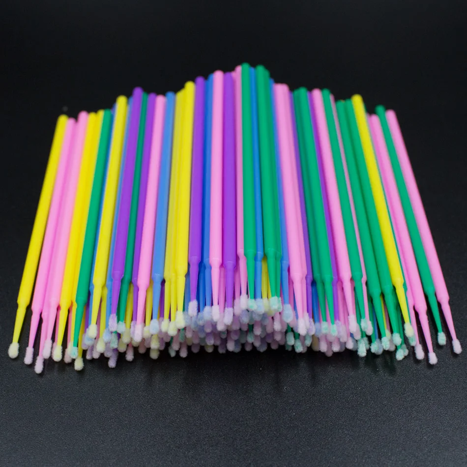 300/500 Pcs Disposable Micro Brush Individual Lash Removing Eyelashes Extension Brushes Lashes Makeup Accessories Tools |