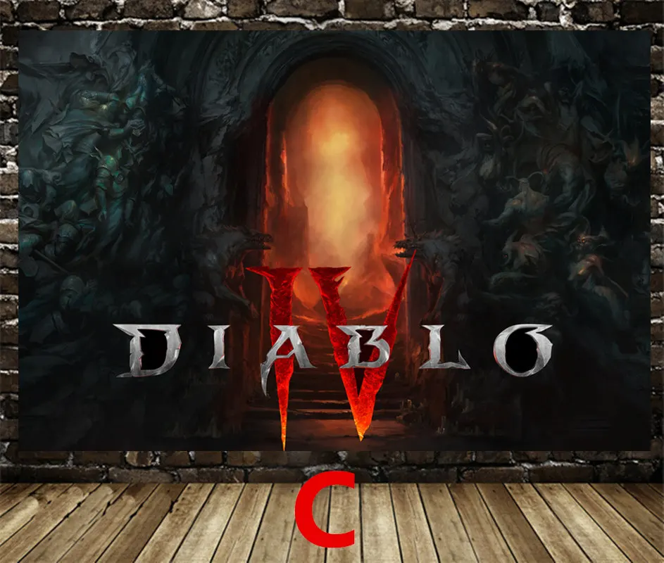 Diablo IV HD игровой плакат Diablo Iv Lilith Холст Плакаты, постеры, украшение для спальни, наклейки на стену