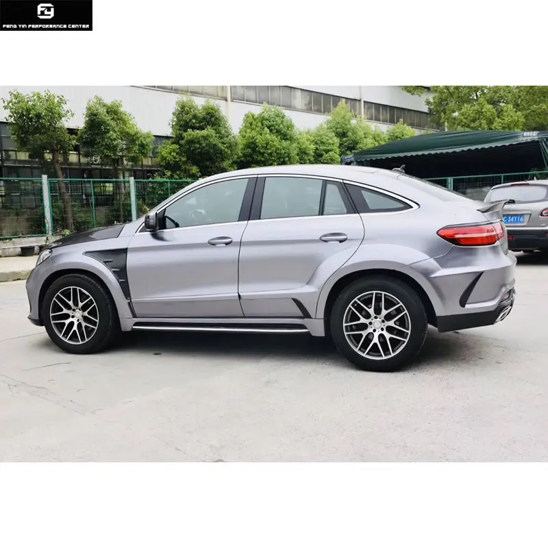 W292 GLE Coupe GLE63 широкий автомобильный комплект кузова FRP из углеродного волокна передний бампер для заднего бампера боковые юбки капот двигателя для Benz GLE Coupe