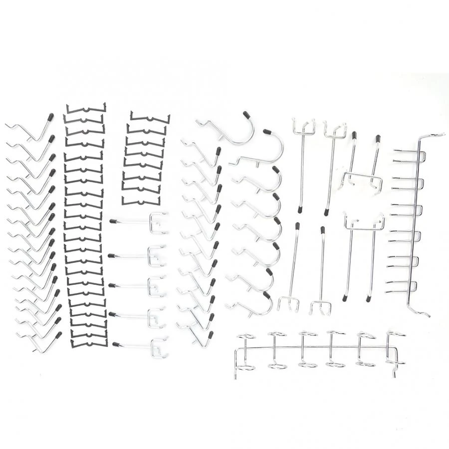 80 Pcs Hook Storage Pegboard Hook Set Tool Equipment Organization Tool for Storage TOPINCN 80 Pcs Hook Storage Pegboard Hook Set Tool Equipment Organization Tool for Storage TOPINCN