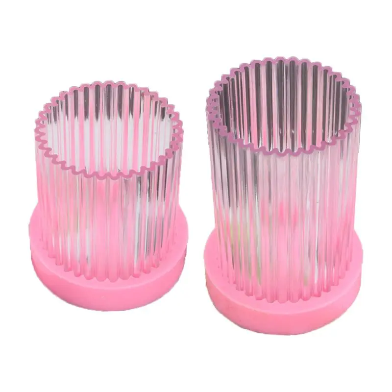 

Toothed Stripe Cylinder Acrylic Candle Mold Handmade Wax Soap Mould Decor Tool