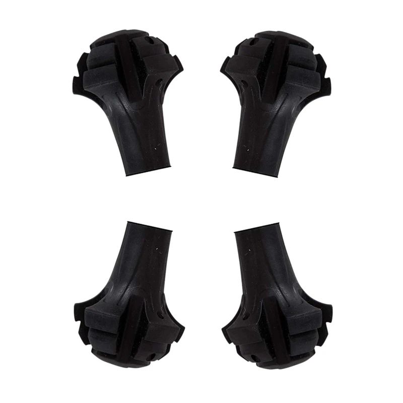 

Four Pack of Extra Durable Rubber Replacement Tips (Replacement Feet/Paws / Ferrules/Caps) for Trekking Poles - Fits All Standar