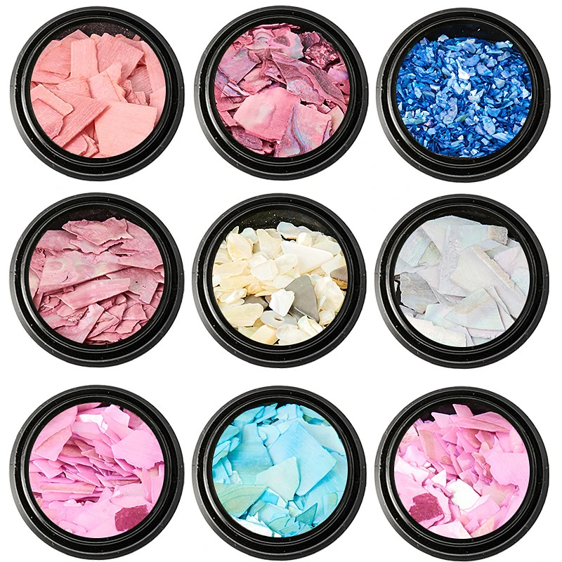 

MORDDA Shell Piece Nail Art Decorations Multicolor 3D Nail Shell Decorations Stones For Nail Design DTY Jewelry For Manicure