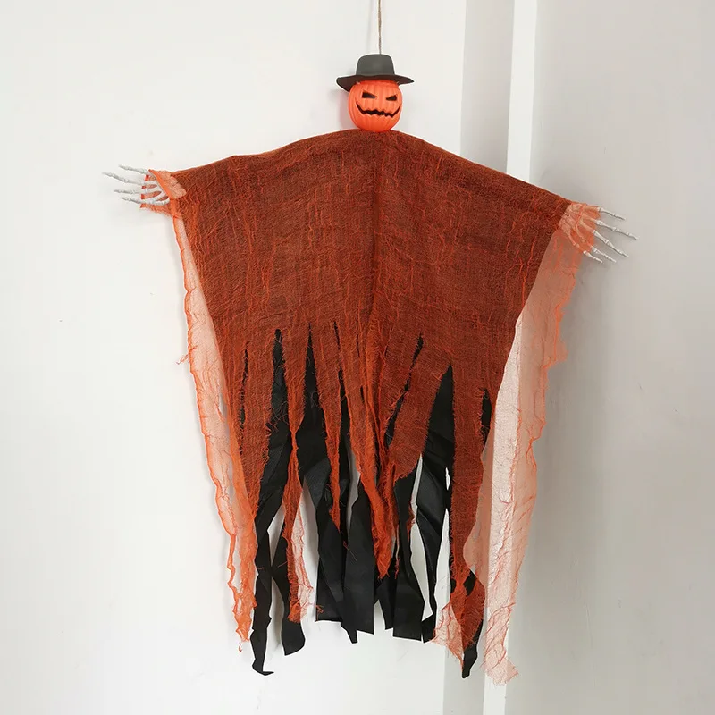 

Halloween Party Paper Pumpkins Head Hanging Ghost Ornaments Indoor Outdoor Holiday Lantern Props Scary Festival Venue Decoration