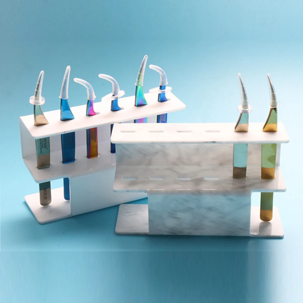 

6 holes Acrylic Eyelash extension Tweezers Storage Durable Convenient Tweezers Stand Shelf Holder