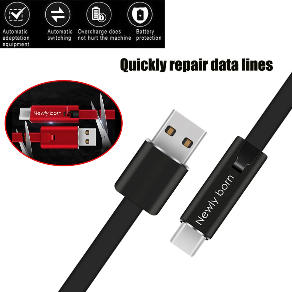 Ремонтопригодный USB кабель для передачи данных type C, кабель для зарядки, кабель для зарядки мобильного телефона для samsung Galaxy Note10 Plus, кабель type C