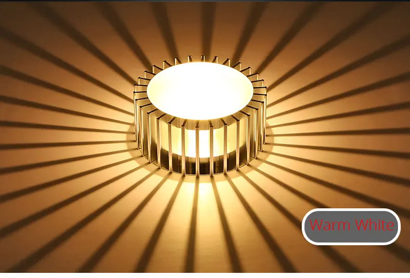 Точечный светодиодный rgb пятно света rgb LED-светильник светодиодный спот он 3 ватт проход Светильник Красочные коридор лампа прихожей светильник поверхностного монтажа - Испускаемый цвет: Warm White
