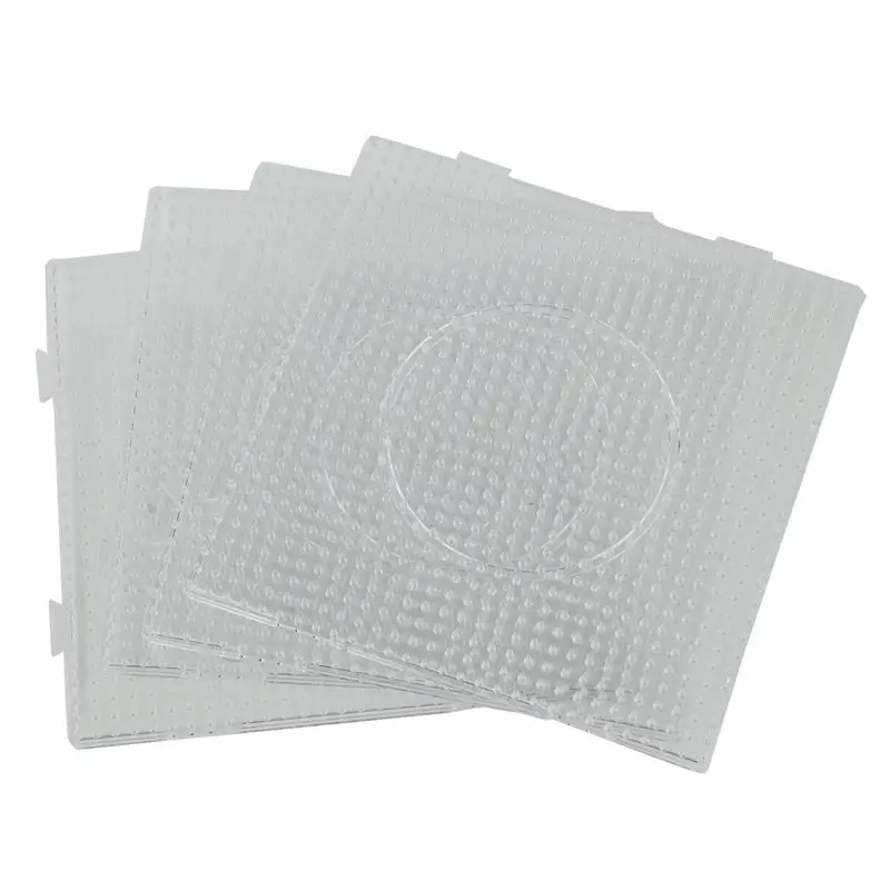 Venta caliente 4 Uds ABC claro 145x145mm cuadrado grande Pegboards Junta Hama fusible Perler cuentas 0BJq1GXNn