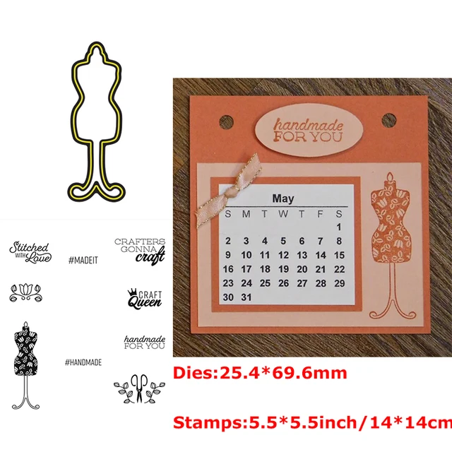 Dies and Stamps Set Round Oval Scallop Mini Banner Frame Bow-knot Girl Model Lipstick Critter DIY Scrapbooking 2021 New #1 4