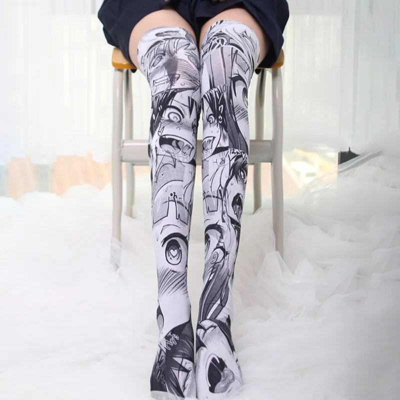 Prowow Anime Cosplay Printed Stockings Lolita Gothic Velvet Overknee Tights Socks Women Girls Long Knee Sexy Costume -Zentai shop online Hda76370a7545498098d81088086ca256Y.jpg