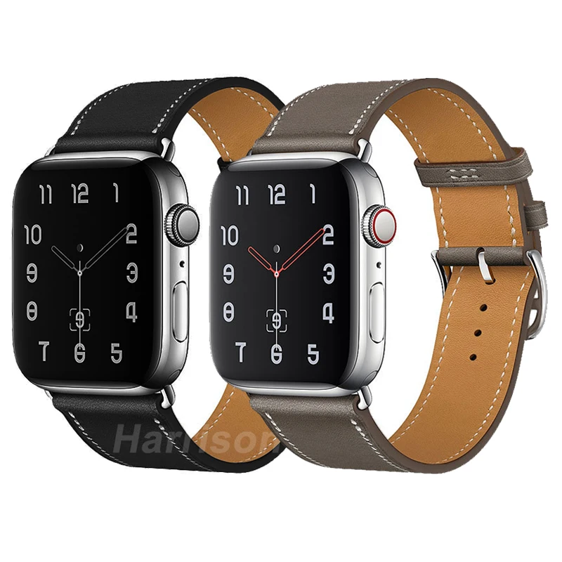 Ремешок из искусственной кожи для Apple watch 42 мм 38 Series 1 2 3 4 5 6 SE спортивный браслет с