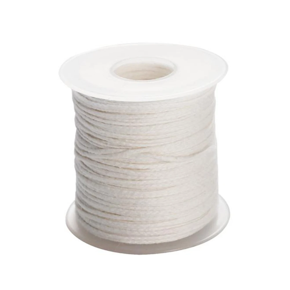 61M Cotton Candle wick Woven Candle Lamp Pith 24 Strands Scroll Smokeless Oil Lamp DIY Candle Supplies Candle Making Lamp Pith