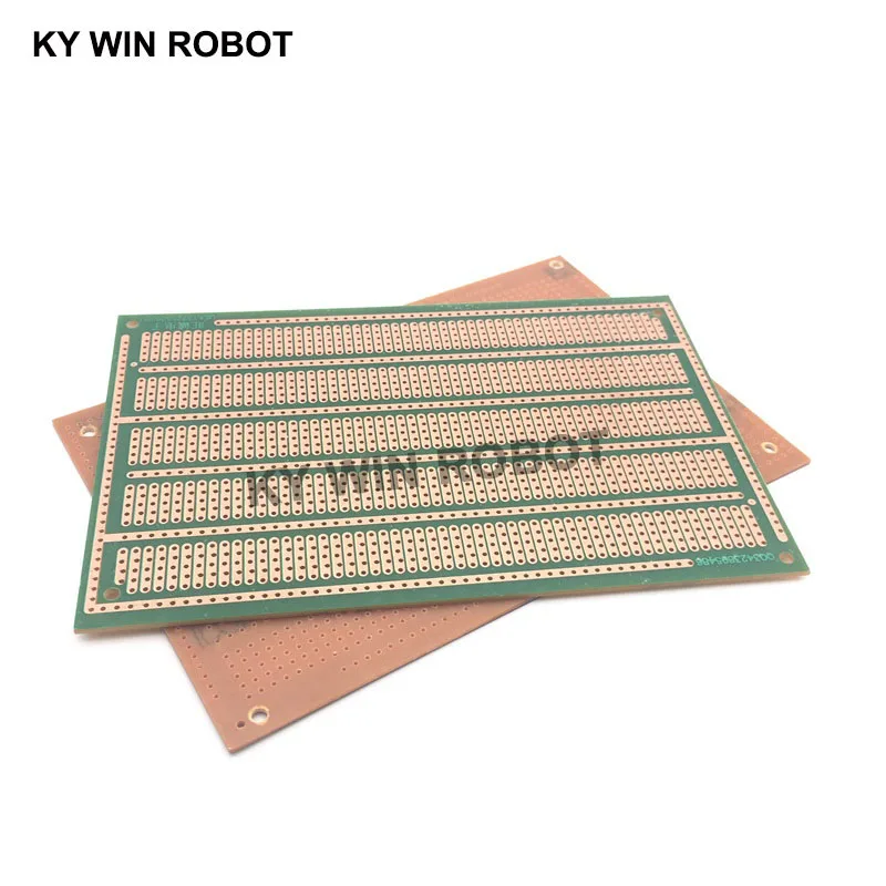 5pcs lot diy paper prototype printed circuit board universal testing matrix circuit board 7 9 cm 1pcs DIY 10*15CM PF Single Side Prototype Paper PCB Universal Experiment Matrix Circuit Board Five Holes 10x15CM For Arduino