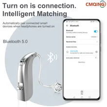 2021 Newest 20 Channels Rechargeable Digital Hearing Aid Bluetooth Mini OE Ear Sound Amplifier Enhancer Wireless Ear Care