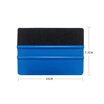 

10*7cm Plastic Scraper Spare Car Auto Anti scratch Blue+Black 10x7cm Accessories