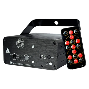 

120 in 1 Mini Stage Light LED Multi-Function Sound Control Party Light for Christmas, Halloween, Stage, Bar(US Plug)