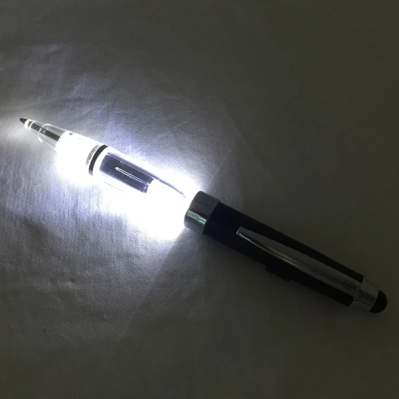 ACMECN Newest Metal LED Pen with Light Cool Design 3 in 1 Multifunction Ballpoint Pen with Touch Stylus for Smartphone Gifts